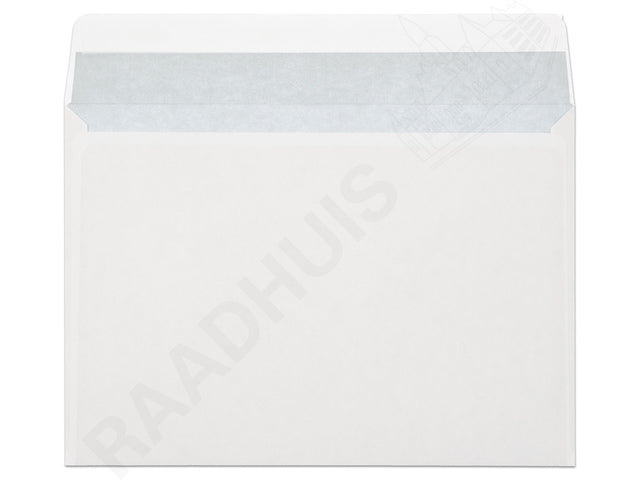 Dienstenvelop venster links Raadhuis 156x220mm EA5 wit met plakstrip doos a 500 stuks