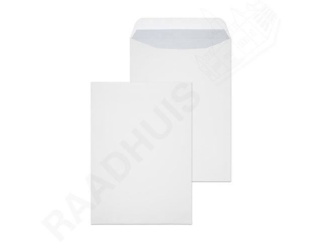 Akte envelop Raadhuis 220x312mm EA4 wit gegomd doos a 250 stuks
