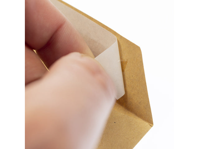 Envelop Raadhuis 162x229mm C5 akte plakstrip kraft 90gr 500 stuks in doos