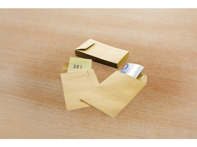 Loonzakje Raadhuis 95x145mm braun für 1000 Stück