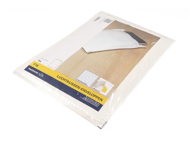 Lichtkussenumschlag für das Rathaus, 220 x 340 mm, F16, mit Kunststoffstreifen, 5 Stück