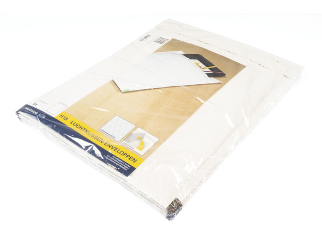 Luchtkussenenvelop Raadhuis 270x360mm H18 wit plakstrip krimp a 5 stuks