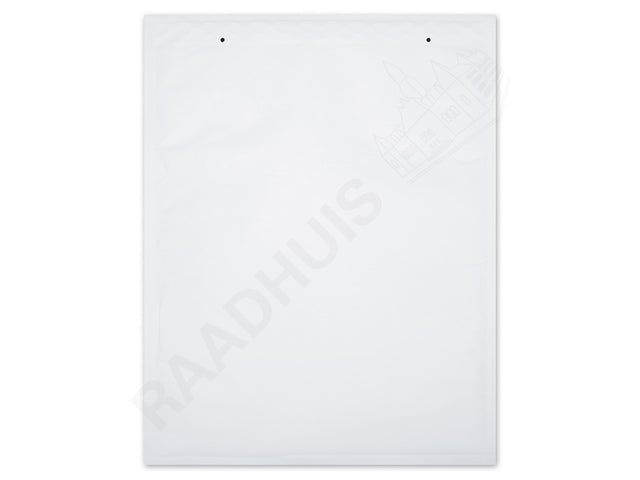 Luchtkussenenvelop Raadhuis 270x360mm H18 wit plakstrip doos a 100 stuks