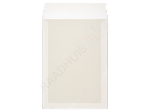 Bordrugenvelop Raadhuis 229x324mm C4 wit met plakstrip krimp a 10 stuks