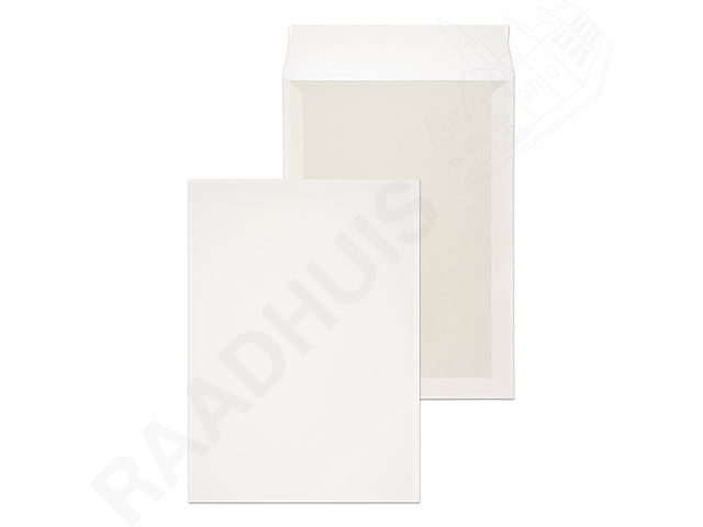 Bordrugenvelop Raadhuis 240x340mm EC4 wit met plakstrip doos a 100 stuks