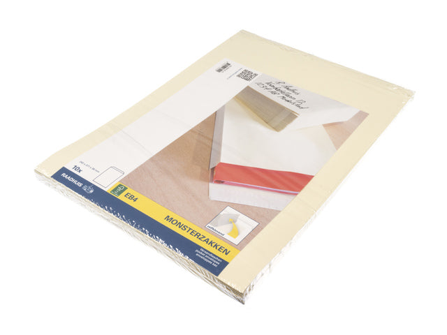 Monsterzak Raadhuis 262x371x38mm EB4 Cremefarbener Plattenstreifen mit 10 Stück
