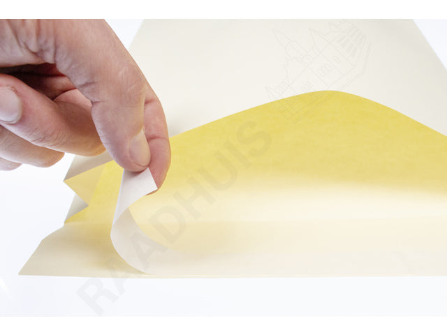 Monsterzak Raadhuis 230x350x38mm P230 crème plakstrip doos a 125 stuks