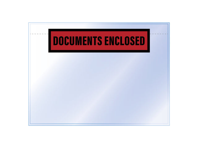 Paklijstenvelop binnenmaat 225x165mm A5 50 micron documents enclosed 100 stuks