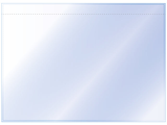 Paklijstenvelop binnenmaat 315x225mm A4 50 micron blanco LZ open 500 stuks