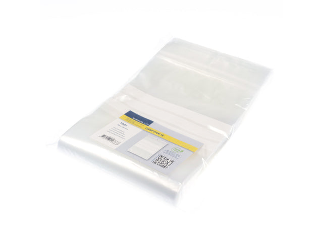 Gripzak Raadhuis 160x230mm met schrijfvlak, krimp a 100 stuks