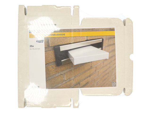 Brievenbusdoos Raadhuis 210x150x27mm 25stuks