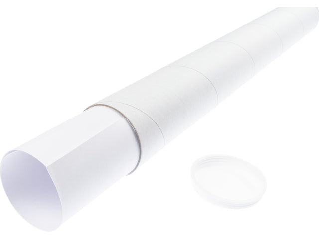 Verzendkoker Raadhuis A2 450x50mm rond wit krimp a 5 stuks