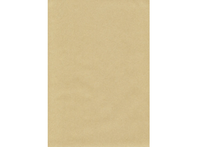Inpakrol kraftpapier 500x70cm bruin gestreept, 60 gram.