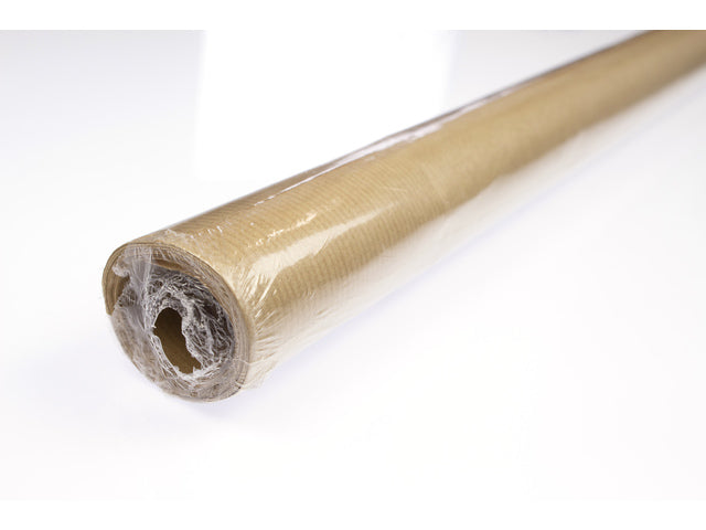 Inpakrol kraftpapier 500x70cm bruin gestreept, 60 grams.