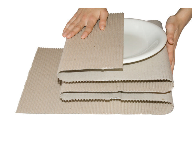 Golfkarton Raadhuis 75cmx75m bruin