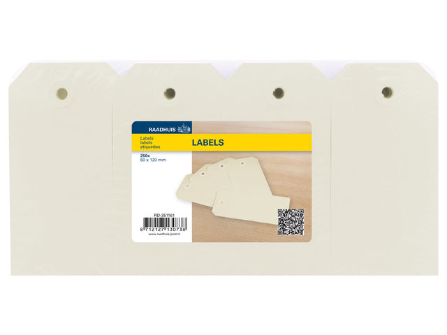 Etiketten Raadhuis 55x110mm zeem 250 stuks