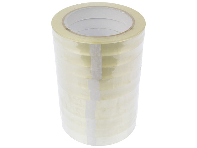 Plakband Raadhuis 15mm x 66m PP transparant krimp a 10 rol