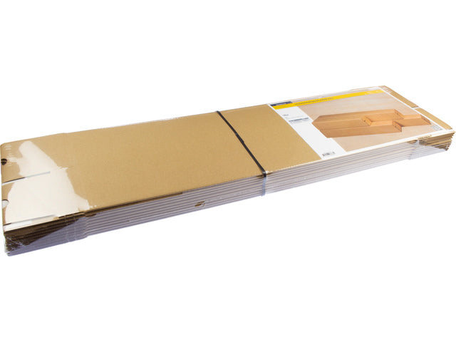 Verzendkoker Raadhuis vierkant A1 610x105x105mm krimp a 10 binnenmaat bruin