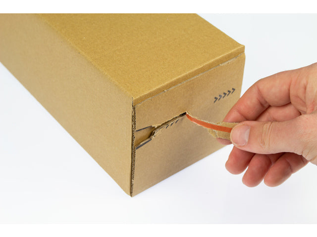 Verzendkoker Raadhuis vierkant A0 860x105x105mm krimp a 10 binnenmaat bruin