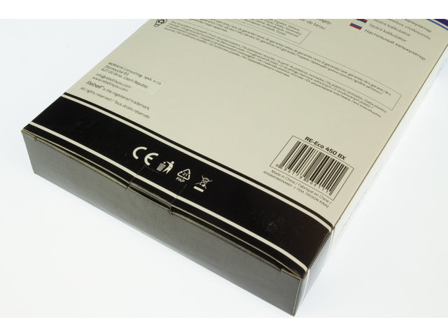 Calculator Rebell ECO 450 BX zwart desk 12 digit Blauwe Engel certificaat