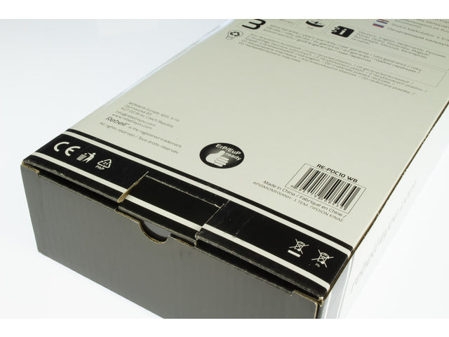 Rechner Rebell-PDC10-WB mit schwarzem Aufdruck