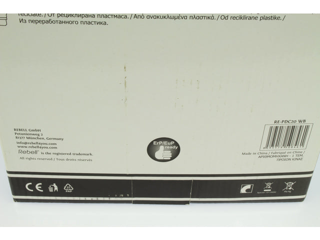 Taschenrechner Rebell-PDC20-WB mit schwarzem Aufdruck