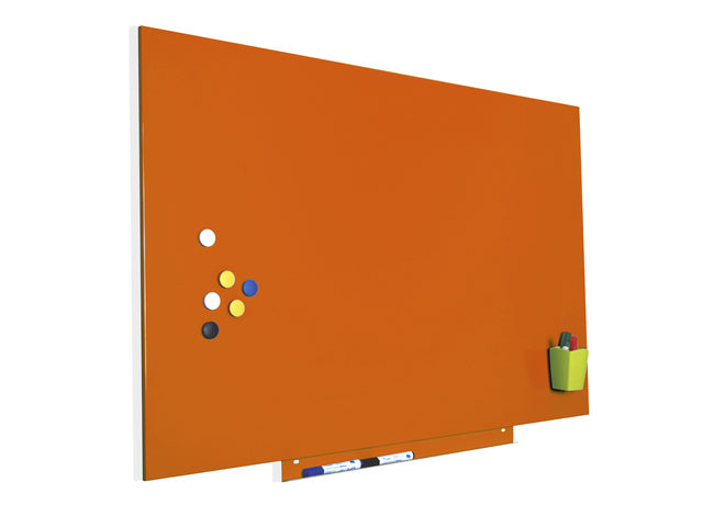 Whiteboard Rocada Huidskleur 75x115cm oranje gelakt