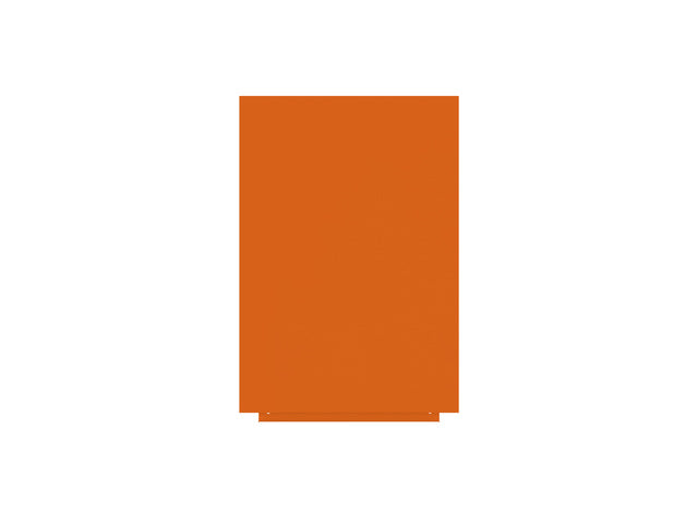 Whiteboard Rocada Huidskleur 75x115cm oranje gelakt