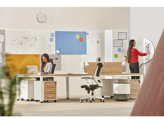 Whiteboard Rocada Huidskleur 75x115cm oranje gelakt