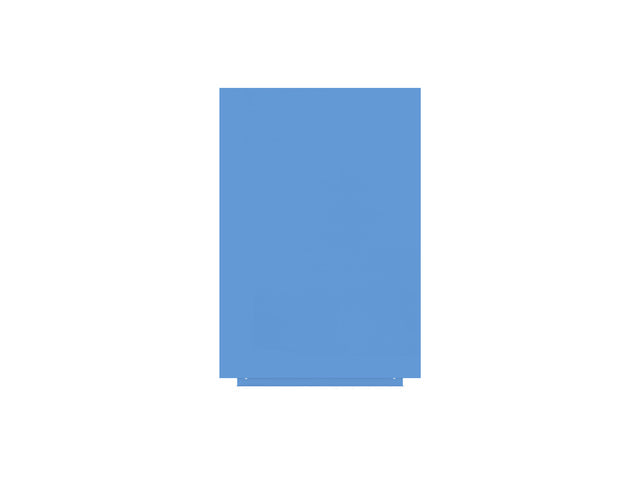 Whiteboard Rocada Huidskleur 75x115cm blauw gelakt