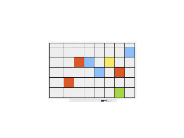Whiteboard Rocada Skinplanner 75x115cm wit gelakt