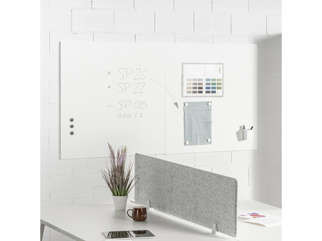 Whiteboard Rocada Skin Duo 2x module 100x100 cm wit