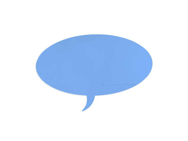 Whiteboard Rocada Skinshape Talk 75x115cm blauw gelakt