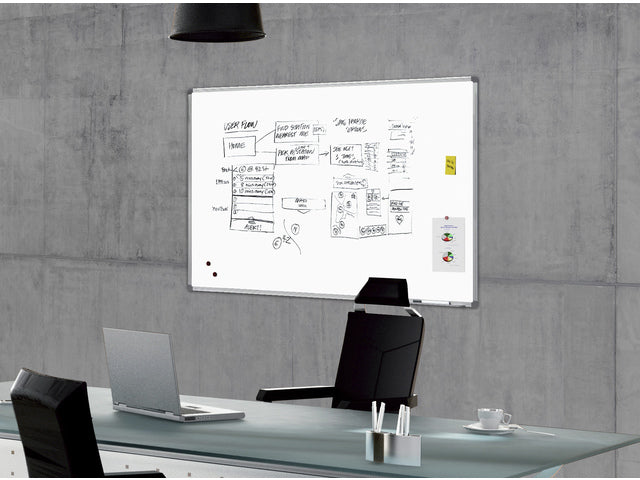 Whiteboard Rocada 90x120cm emaille met magnetisch