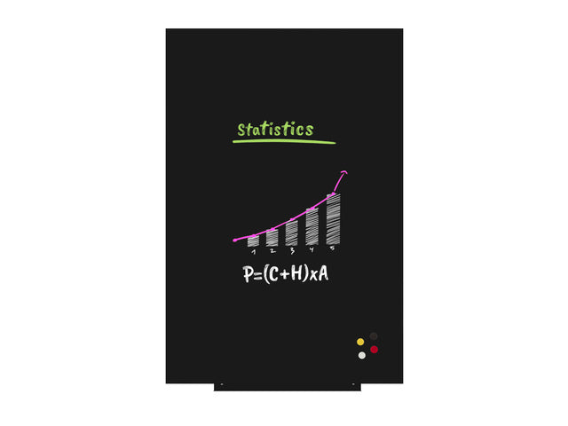 Whiteboard Rocada Skinliquid 100x150cm zwart gelakt