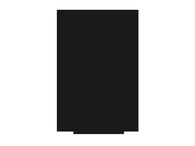 Whiteboard Rocada Skinliquid 100x150cm zwart gelakt