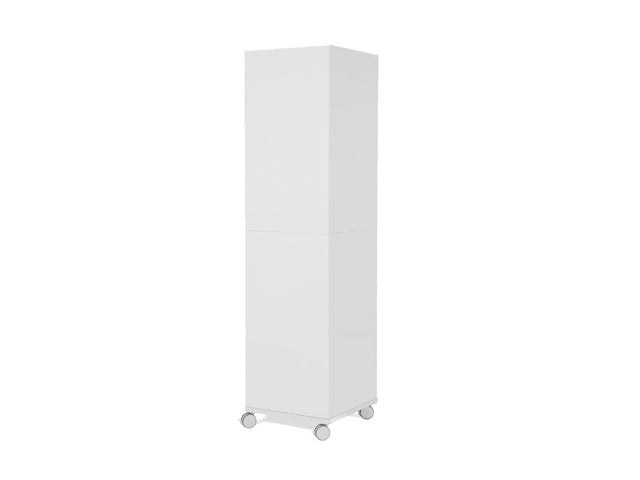 Whiteboard Rocada Skincube 55x55x200cm mobiel wit met 4 zijden