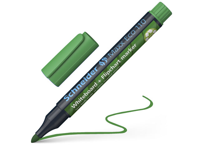 Der Boardmarker Schneider Maxx Eco 110 ist rund und grün