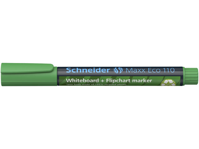 Der Boardmarker Schneider Maxx Eco 110 ist rund und grün