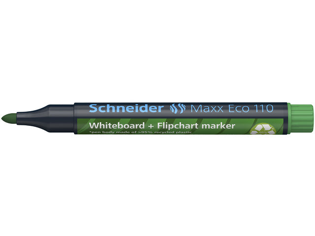 Boardmarker Schneider Maxx Eco 110 navulbaar ronde punt groen