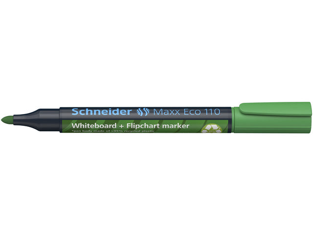 Boardmarker Schneider Maxx Eco 110 navulbaar ronde punt groen