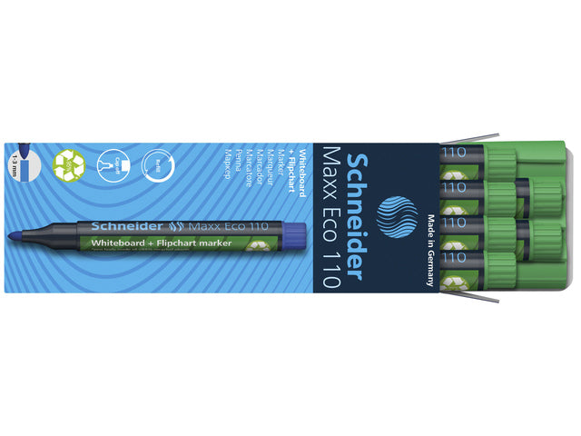 Boardmarker Schneider Maxx Eco 110 navulbaar ronde punt groen