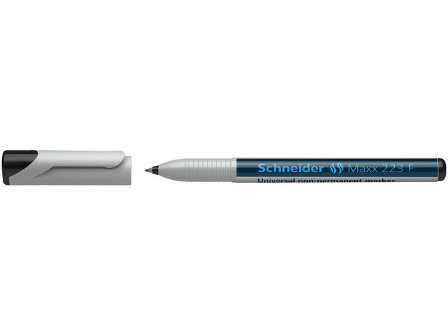 Universele marker Schneider Maxx 223 F non-permanent zwart