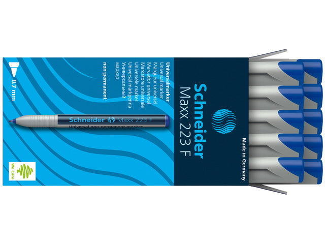 Universele marker Schneider Maxx 223 F non-permanent blauw
