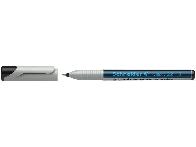 Universele marker Schneider Maxx 221 S non-permanent zwart