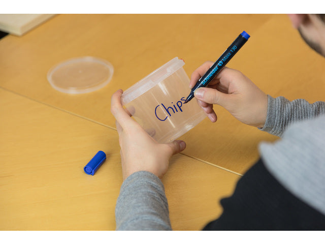 Marker Schneider Maxx 130 permanente ronde punt blauw