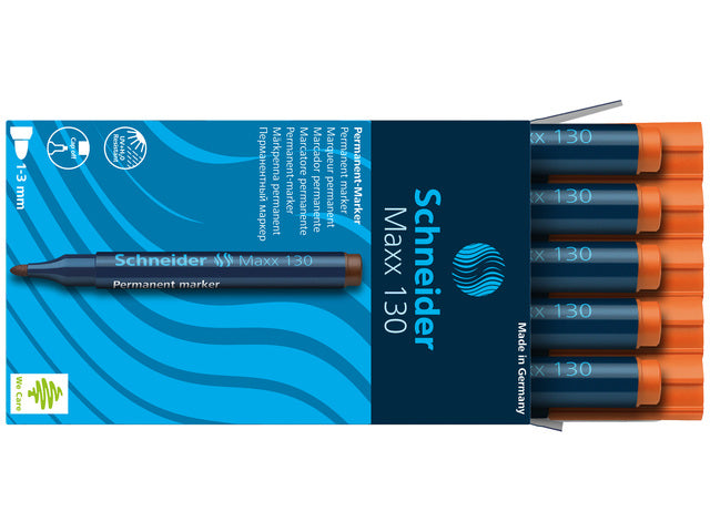 Marker Schneider Maxx 130 permanente ronde punt oranje
