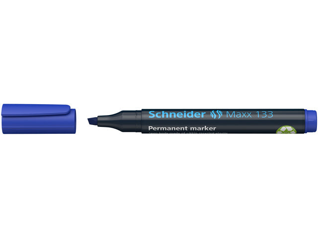 Marker Schneider Maxx 133 permanent beitelpunt blauw