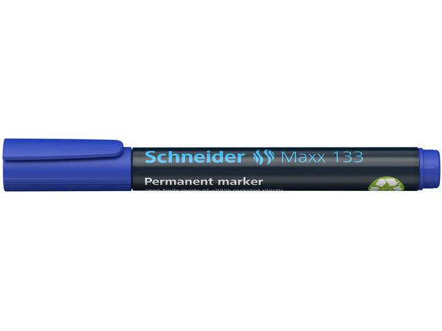 Marker Schneider Maxx 133 permanent beitelpunt blauw