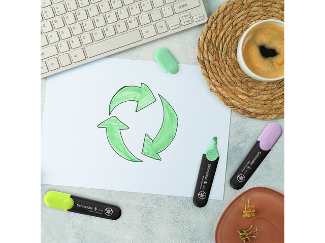 Tekstmarker Schneider Job 150 etui a 8 stuks assorti kleuren